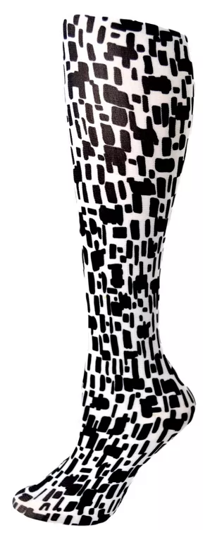 Black&White Squares Trouser Socks