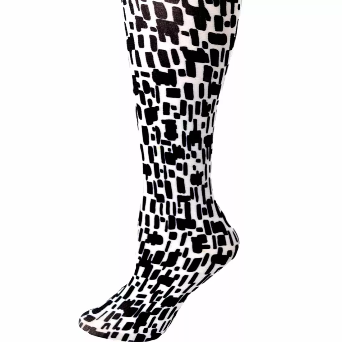 Black&White SquaresTights-Large/Tall