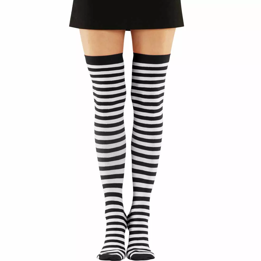 Black & White Thigh Highs