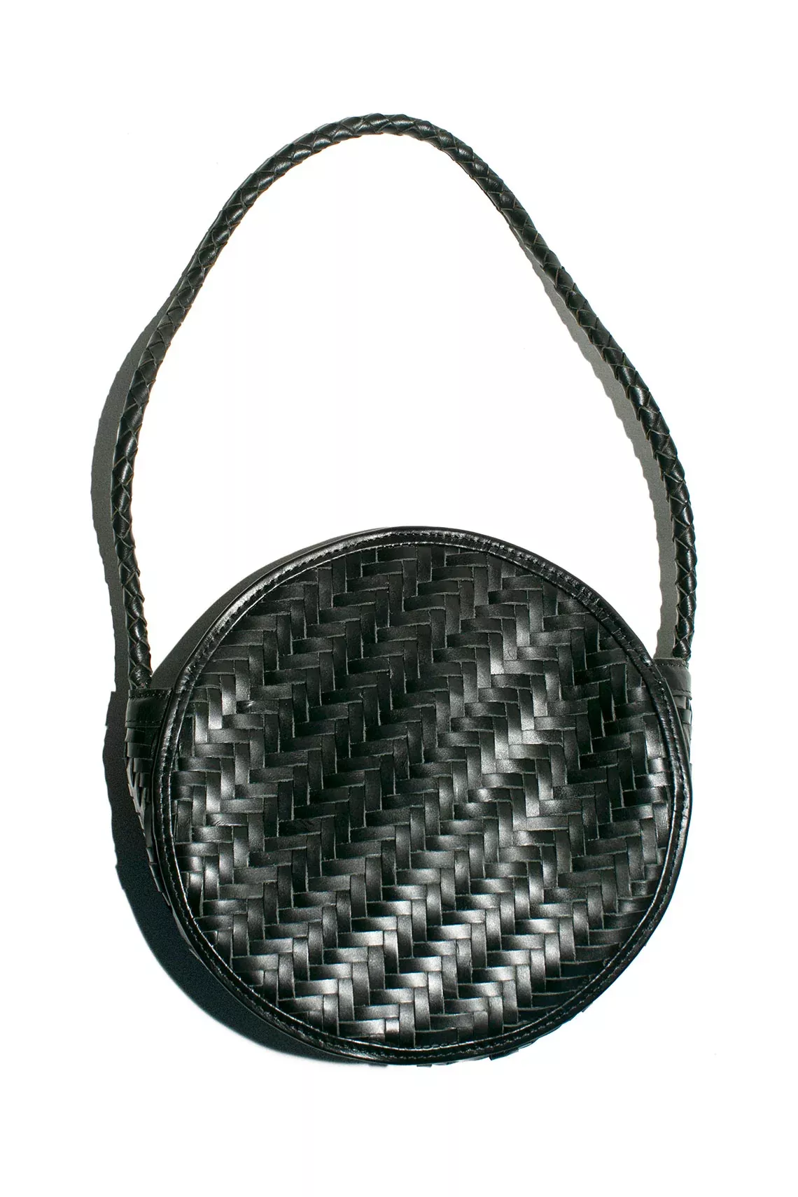 Black Woven Audrey Bag