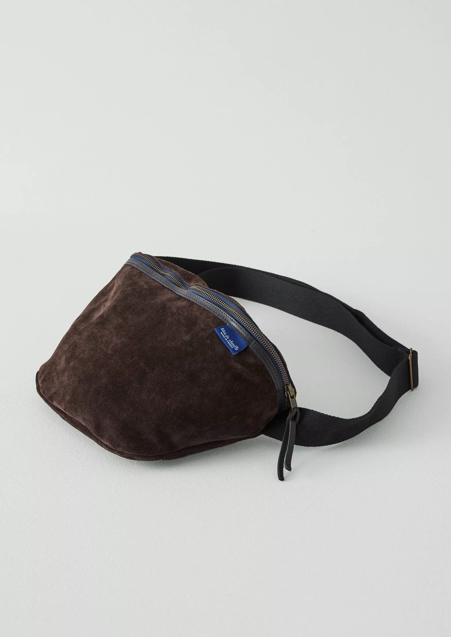 Bleu De Chauffe Large Suede Cross Body Bag