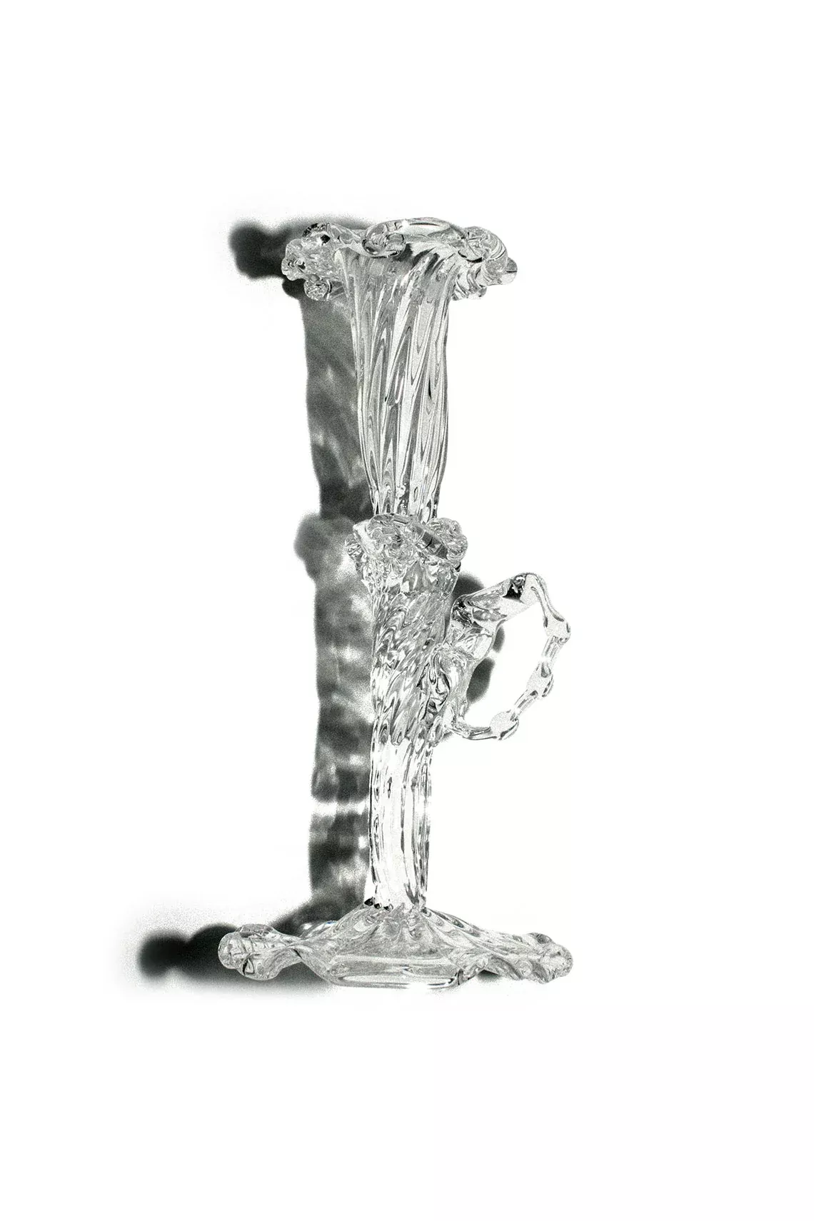 Blown Glass Candle Holder