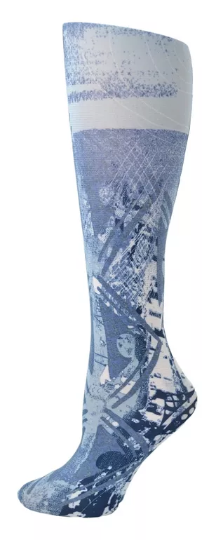 Blue Batik Trouser Socks