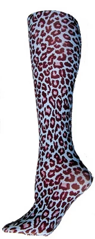Blue Cheetah Trouser Socks