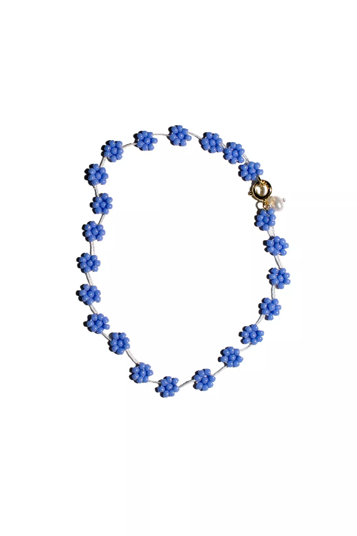 Blue Flower Anklet