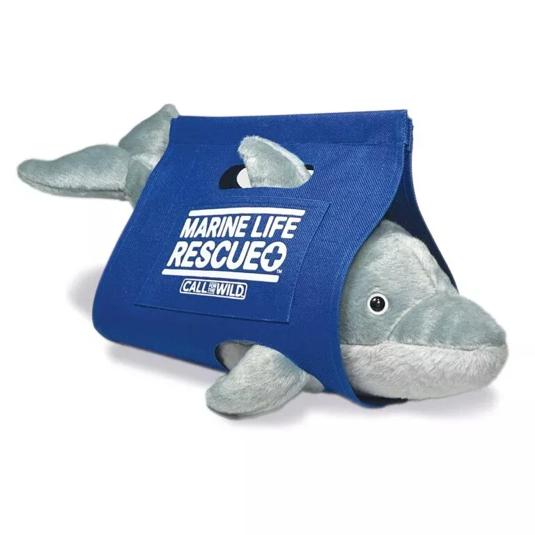Bottlenose Dolphin Plush with Rescue Stretcher