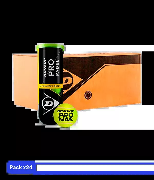 Box BallsDunlop Pro Padel (Pack x24)