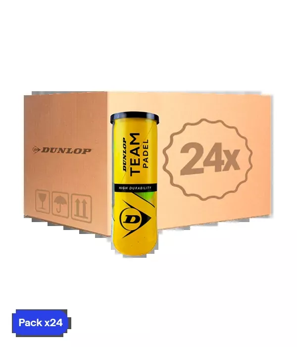 Box BallsDunlop Team Padel (Pack x24)
