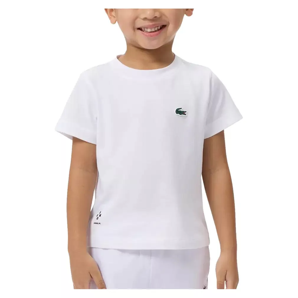 Boys' Medvedev Tennis Racquet Tee White