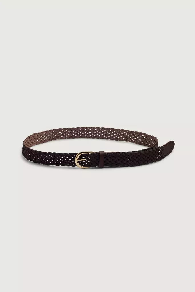 BRAIDED LEATHER BELT