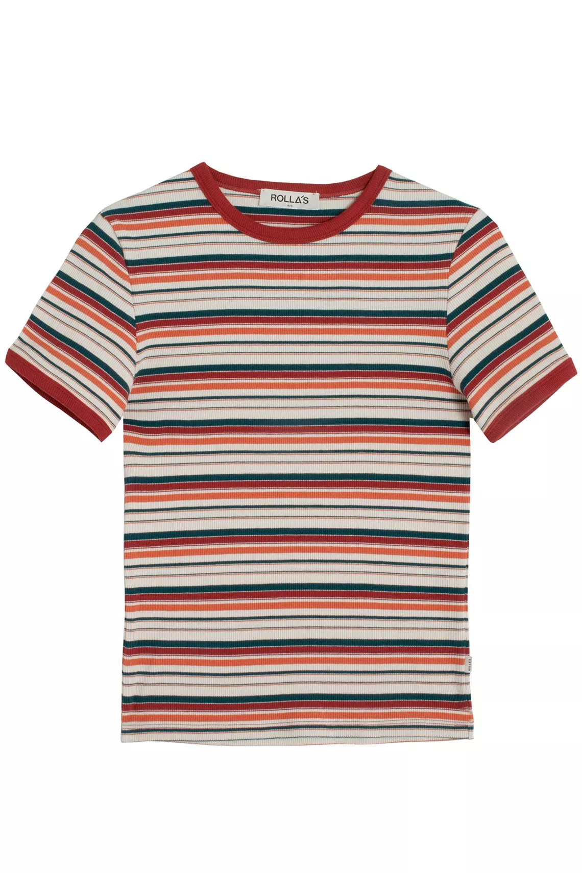 Brick Stripe Baby Rib Tee