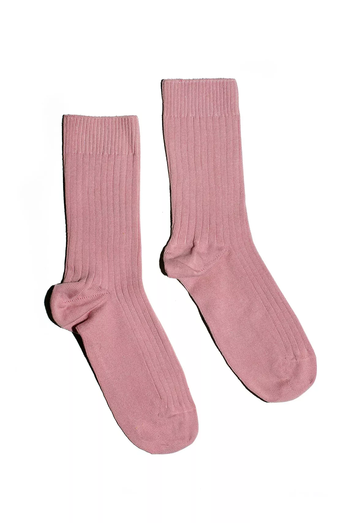 Bridge Brown Rib Overankle Sock