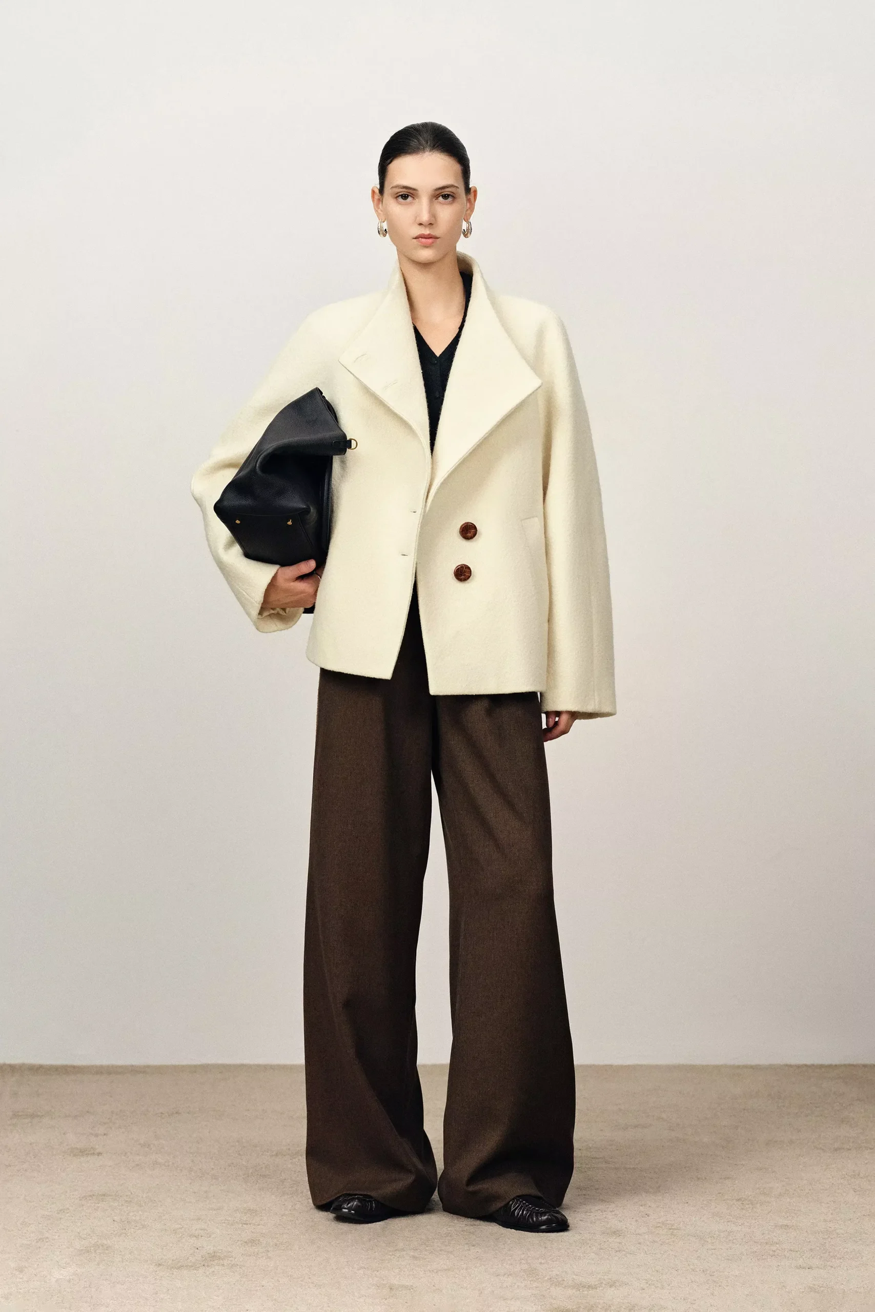 Bridle Crop Wool Jacket in Merino Wool