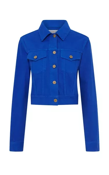Bronte Jacket in Cobalt Recycled Cotton Denim