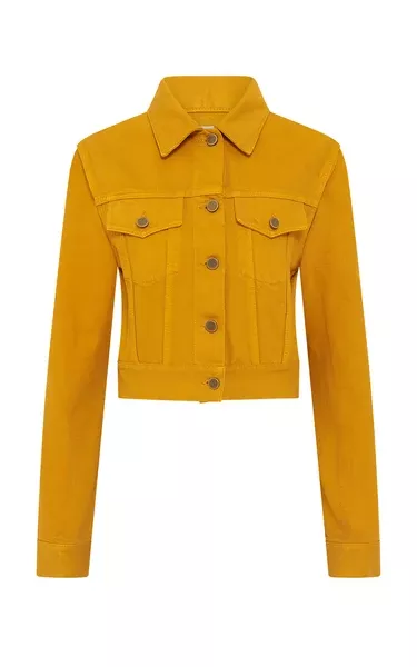 Bronte Jacket in Golden Birch Recycled Cotton Denim