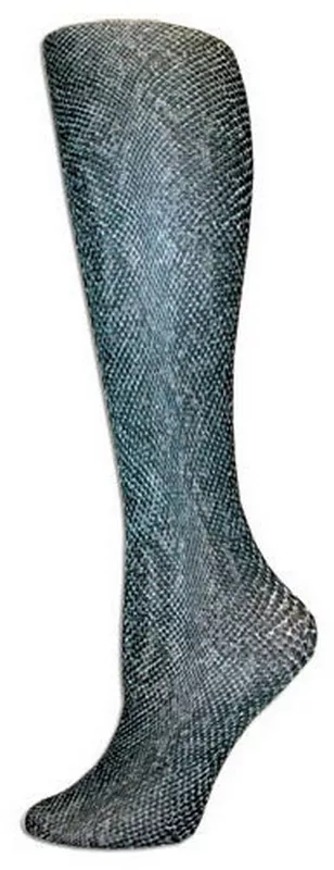 Bronze Snakeskin Trouser Socks