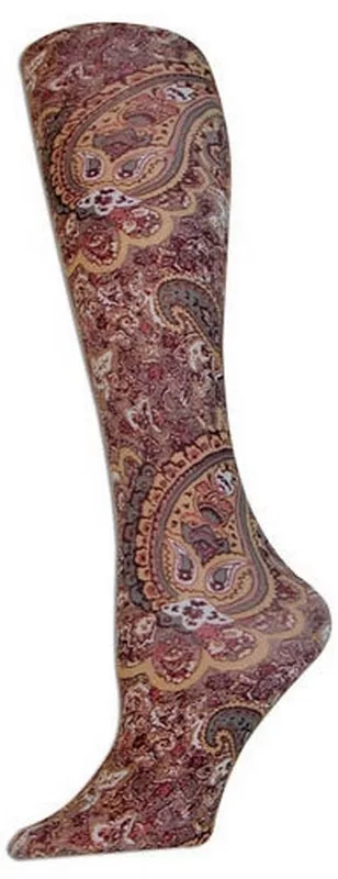 Brown Paisley Trouser Socks