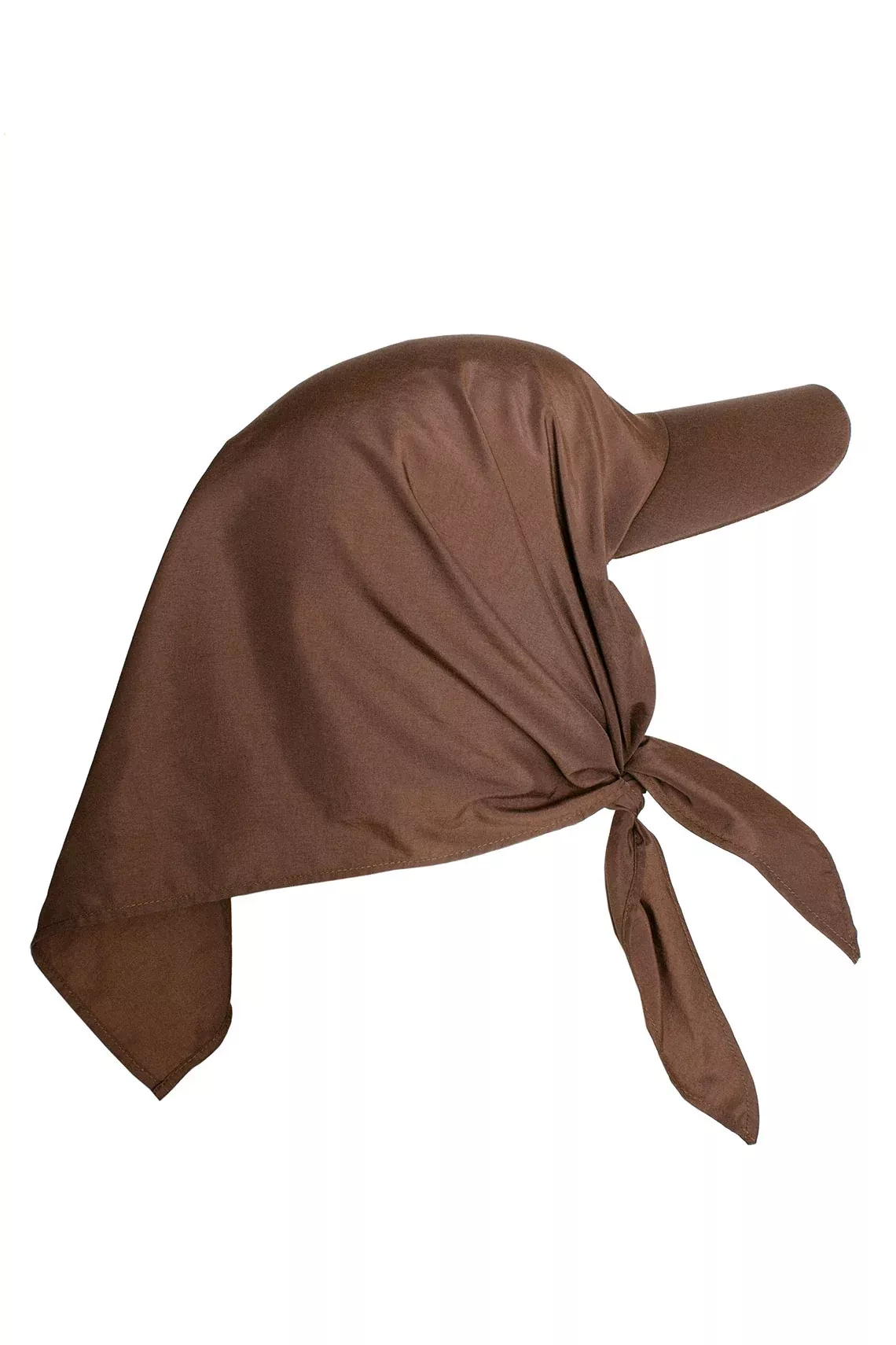 Brown Swim Brim Scarf