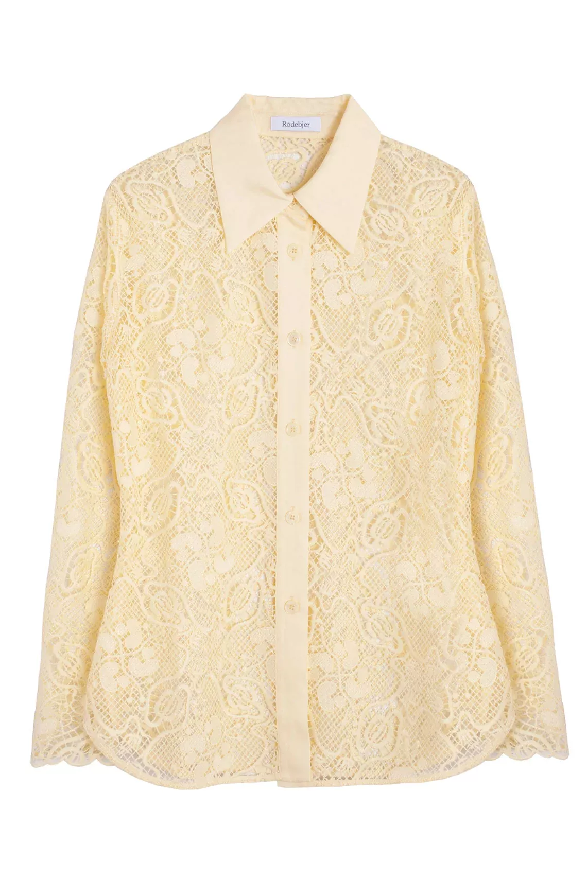 Butter Milk Lace Carmen Shirt