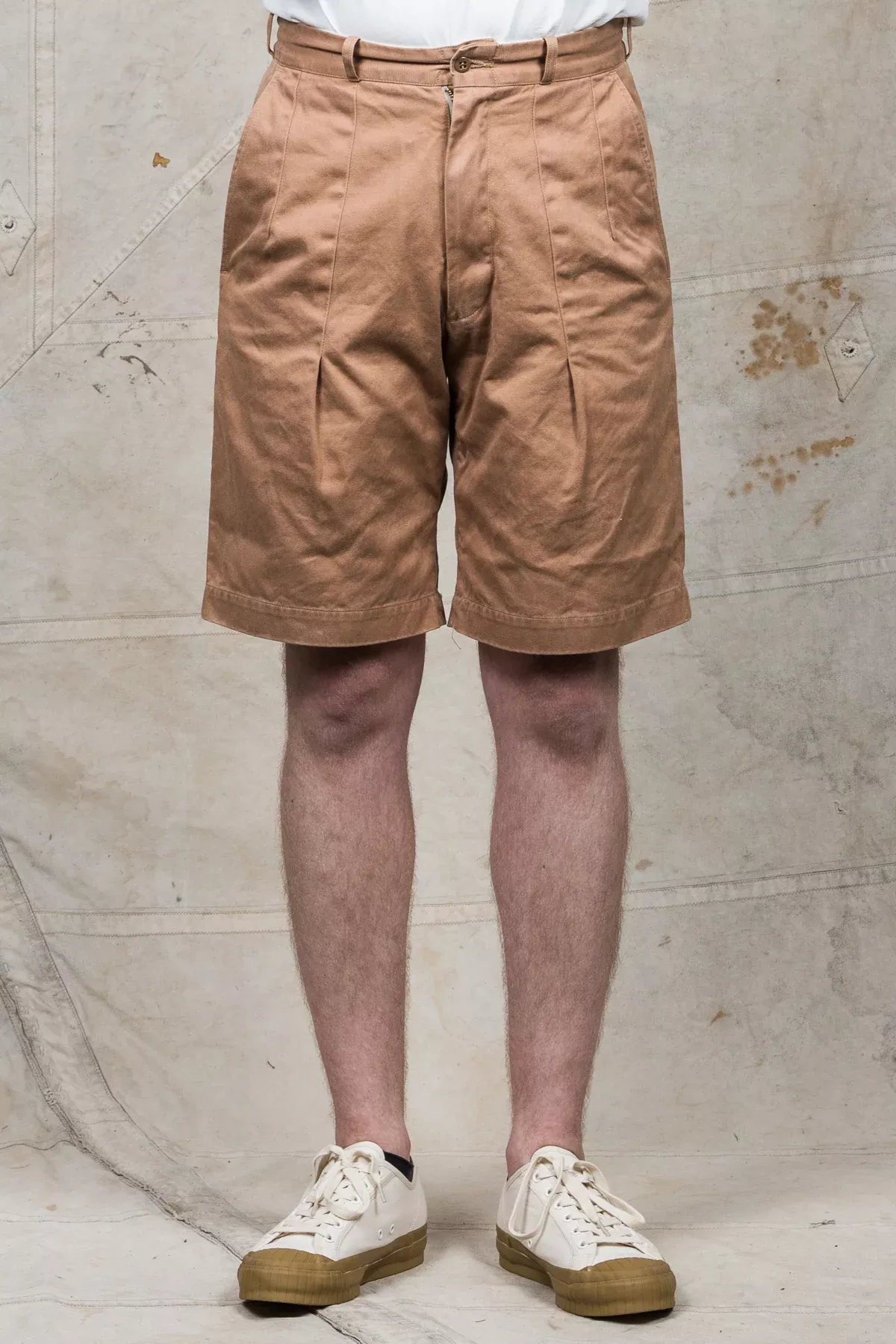 Buzz Rickson's Shorts Cotton Twill Camel