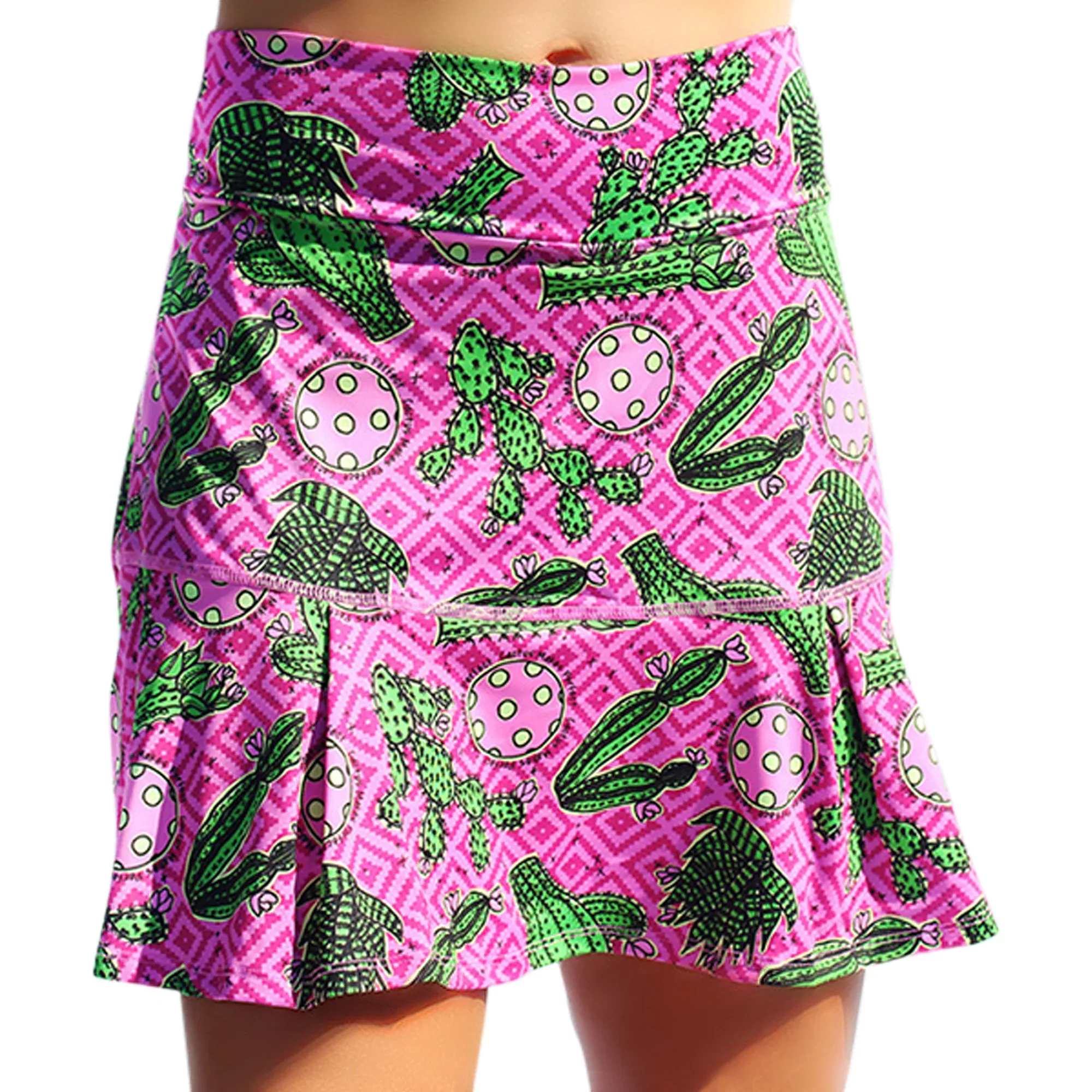 Cactus Makes Perfect 2 Drop Pleat Skort