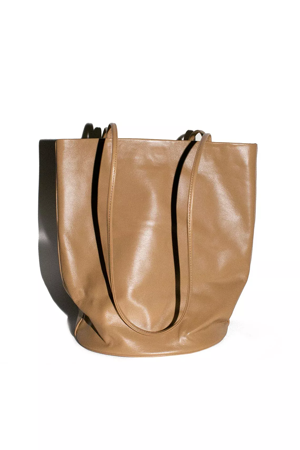Camel Drape Oval Bucket