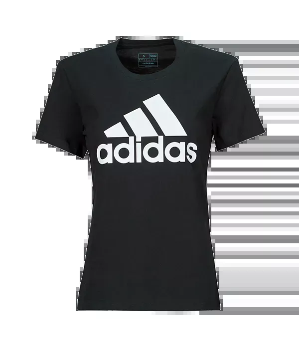 Camiseta Adidas Logo Mujer Negra
