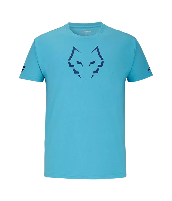 Camiseta Babolat Algodon Cyan 2025 J. Lebron