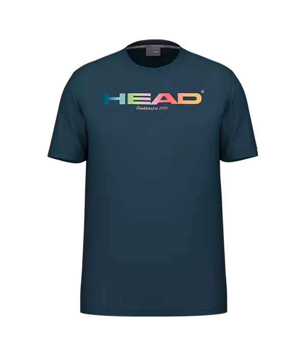 Camiseta Head Rainbow Azul Marino 2025