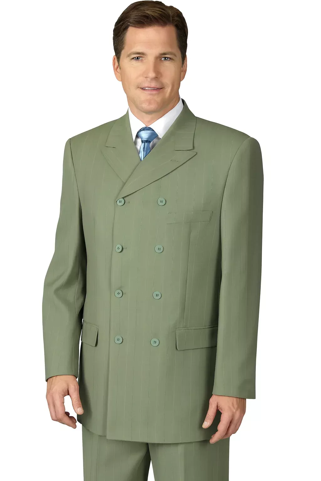 Canto 8-Button Double Breasted Men's 3-Piece Fashion Suit