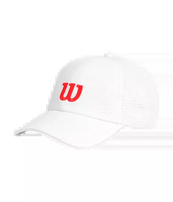 Cap Wilson Blanca Logo Rojo 2025
