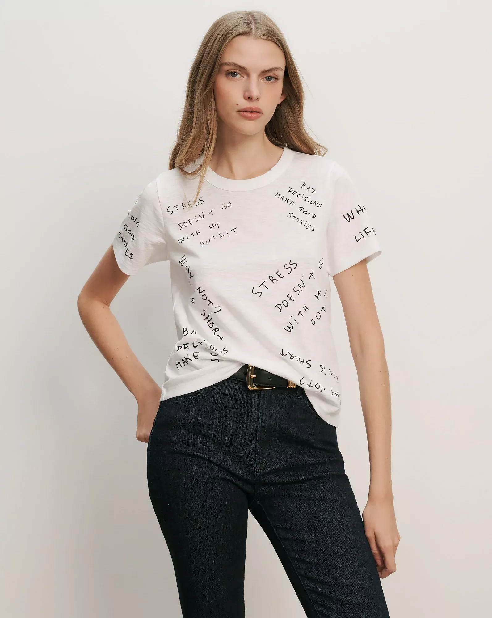 Carla Printed Crewneck T-Shirt