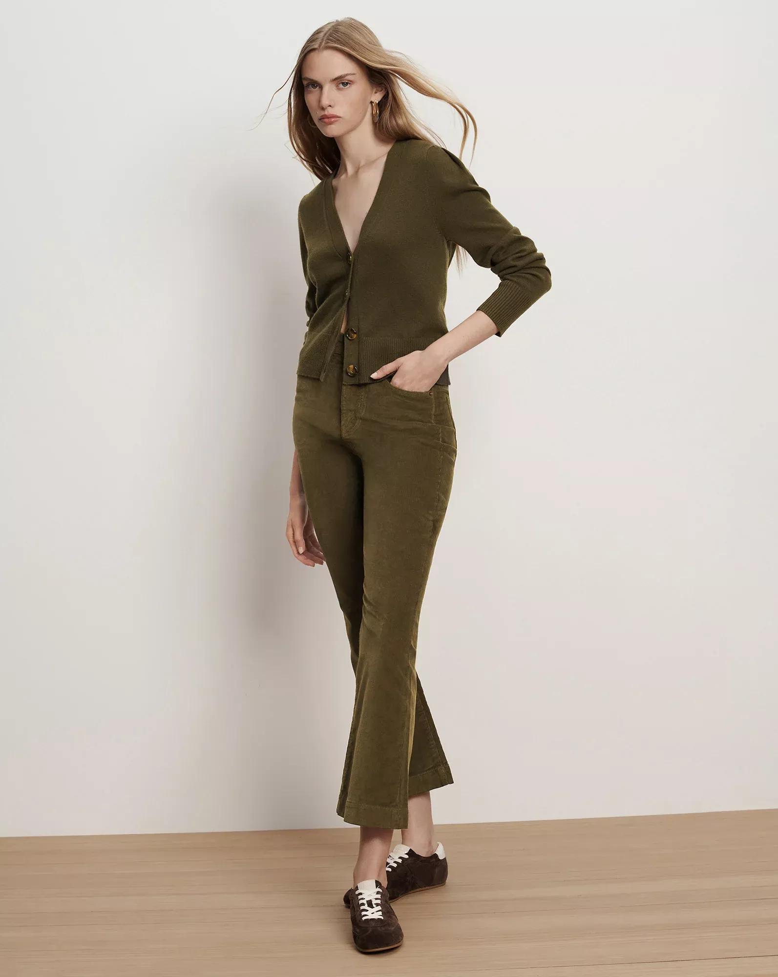 Carson Corduroy Kick-Flare Pant