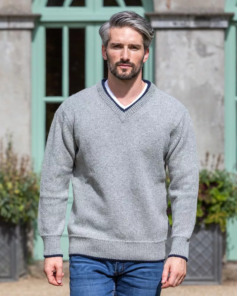 Cashmere Mix V Neck Sweater