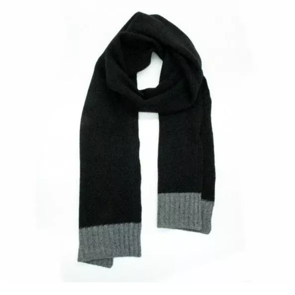 Cashmere Scarves - Black Grey