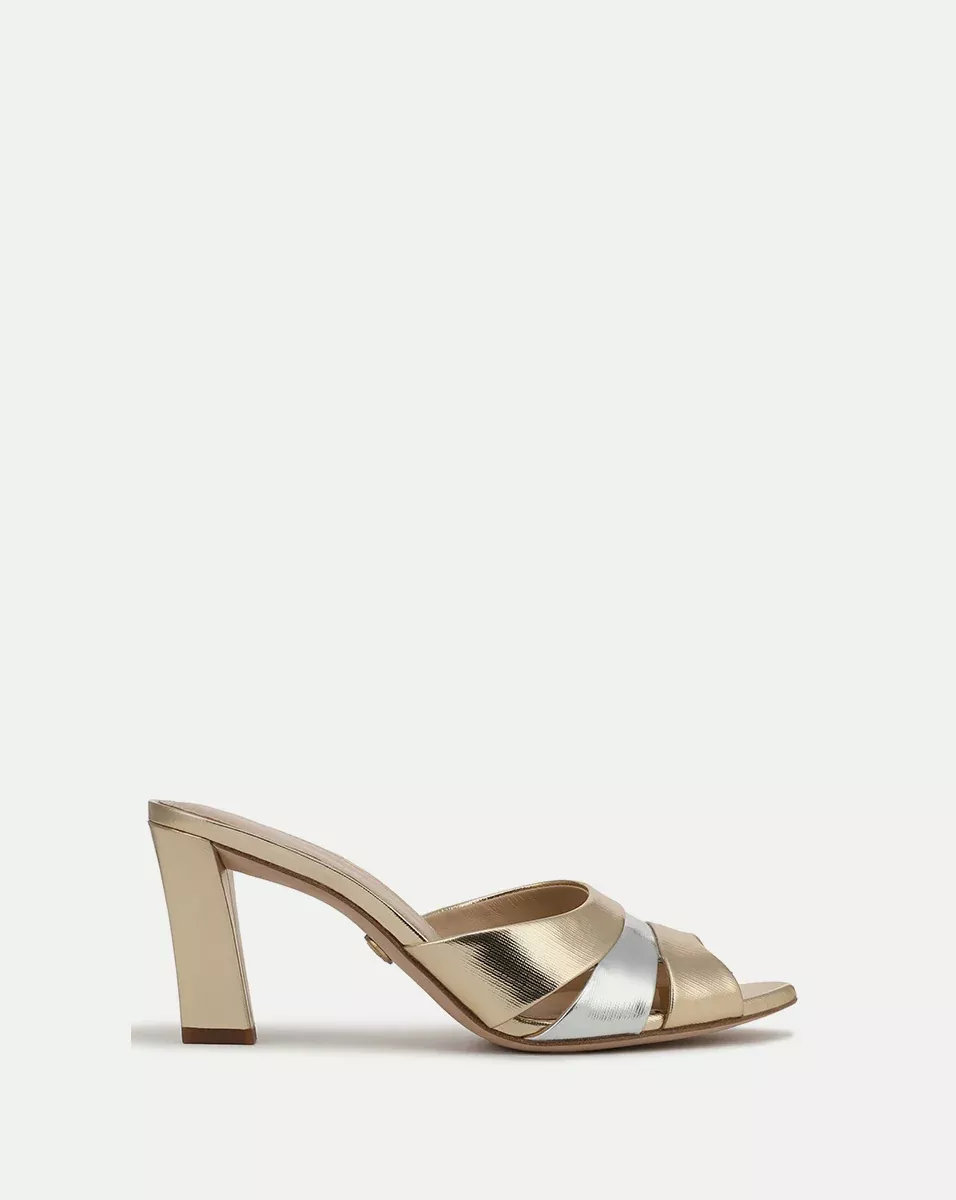 Cassiel Metallic Slide Sandal