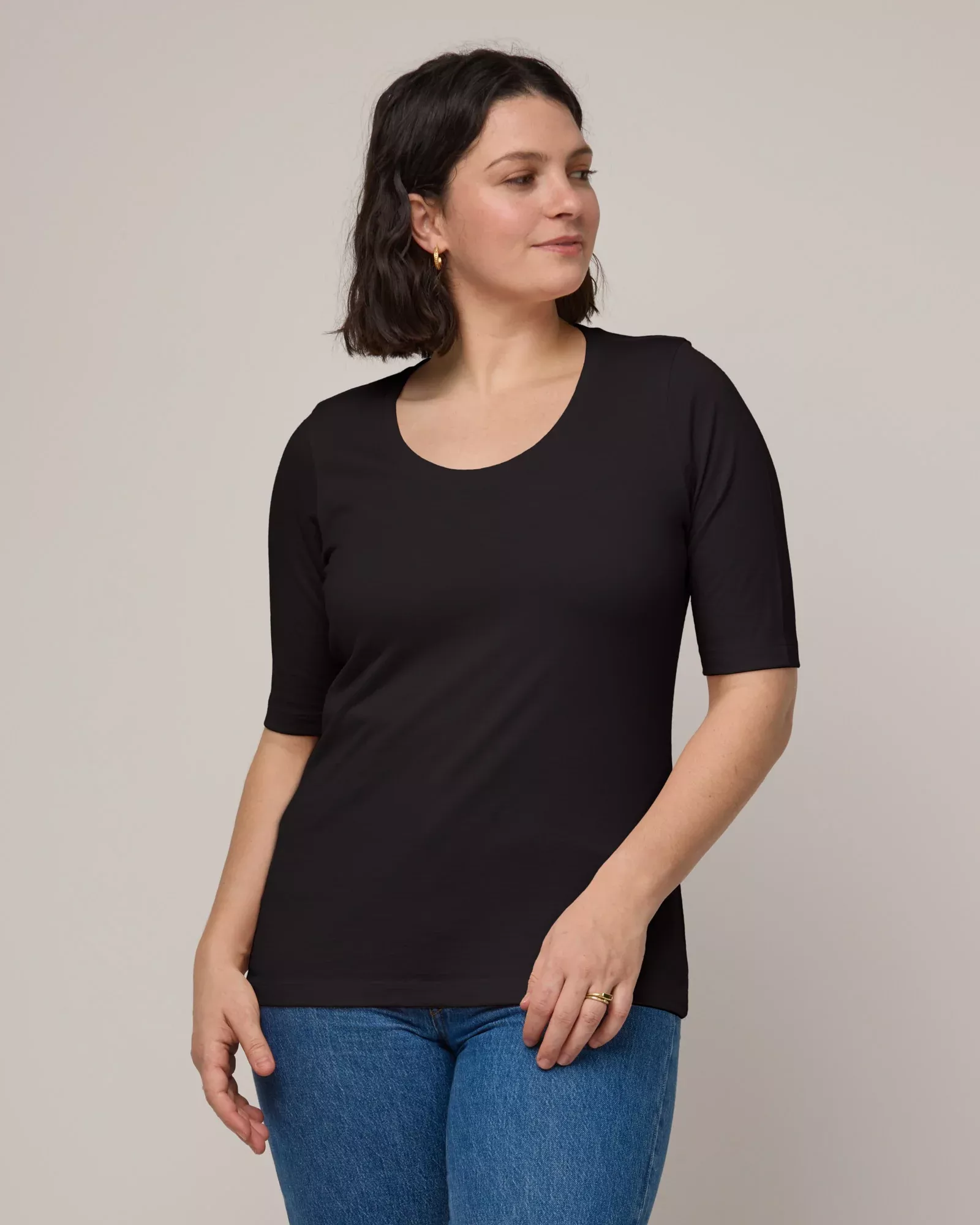 Celine Signature Elbow Sleeve Tee