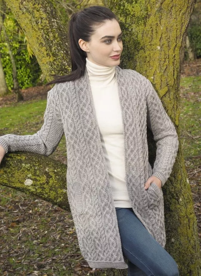 Celtic Braid Coat Grey