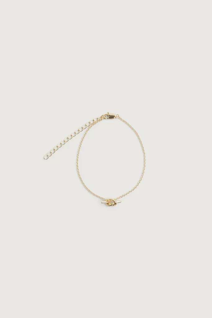 CHAIN BRACELET WITH KNOT CHARM