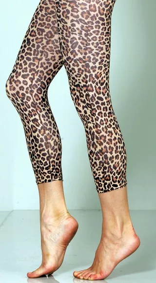 Cheetah Footless Tights