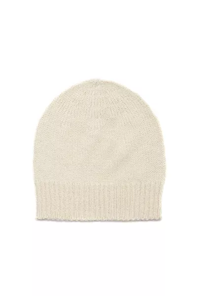 Chesire Knit Hat in Ivory Cashmere