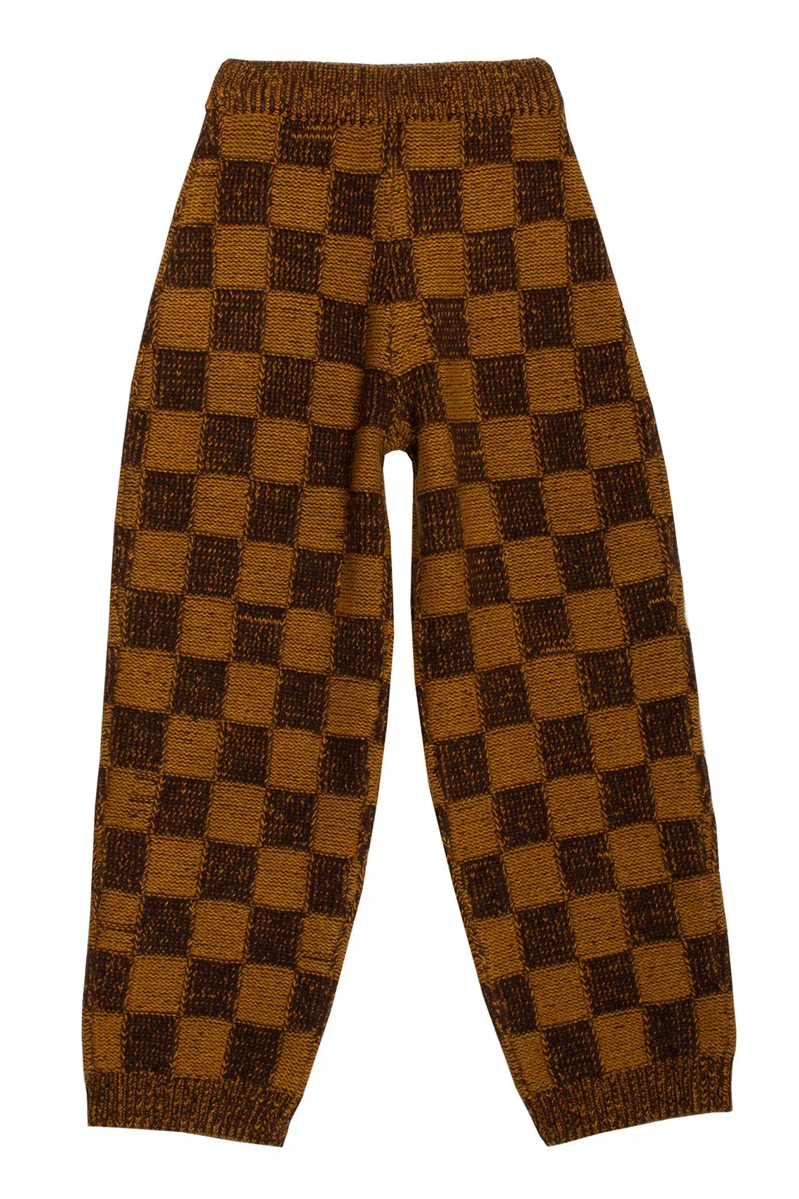 Chessboard Raven Knit Trousers