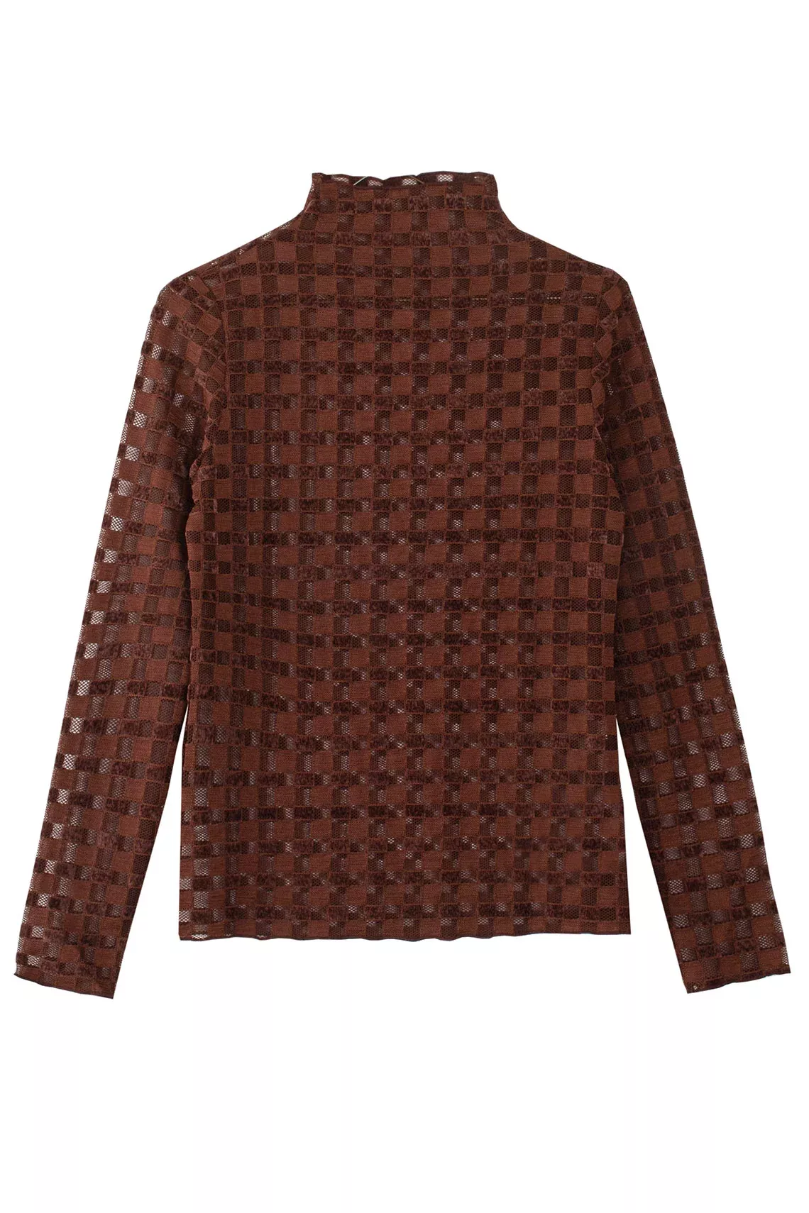 Chocolate Harmony Mesh Top