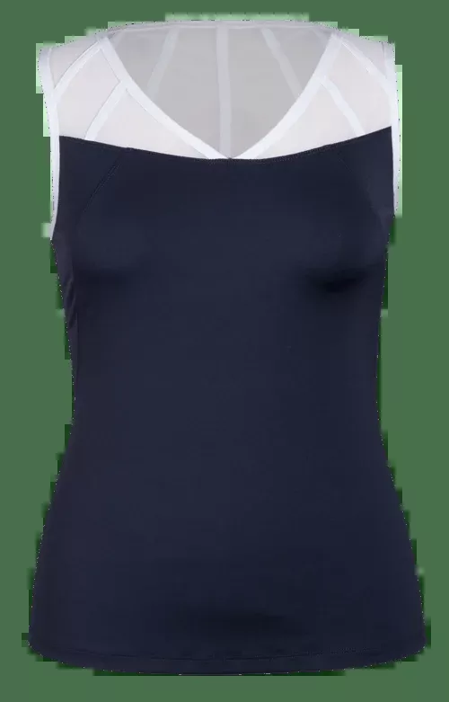 Ciara V-Neck Tank - Slate
