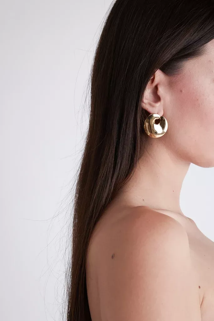 CIRCULAR FLAT EARRING