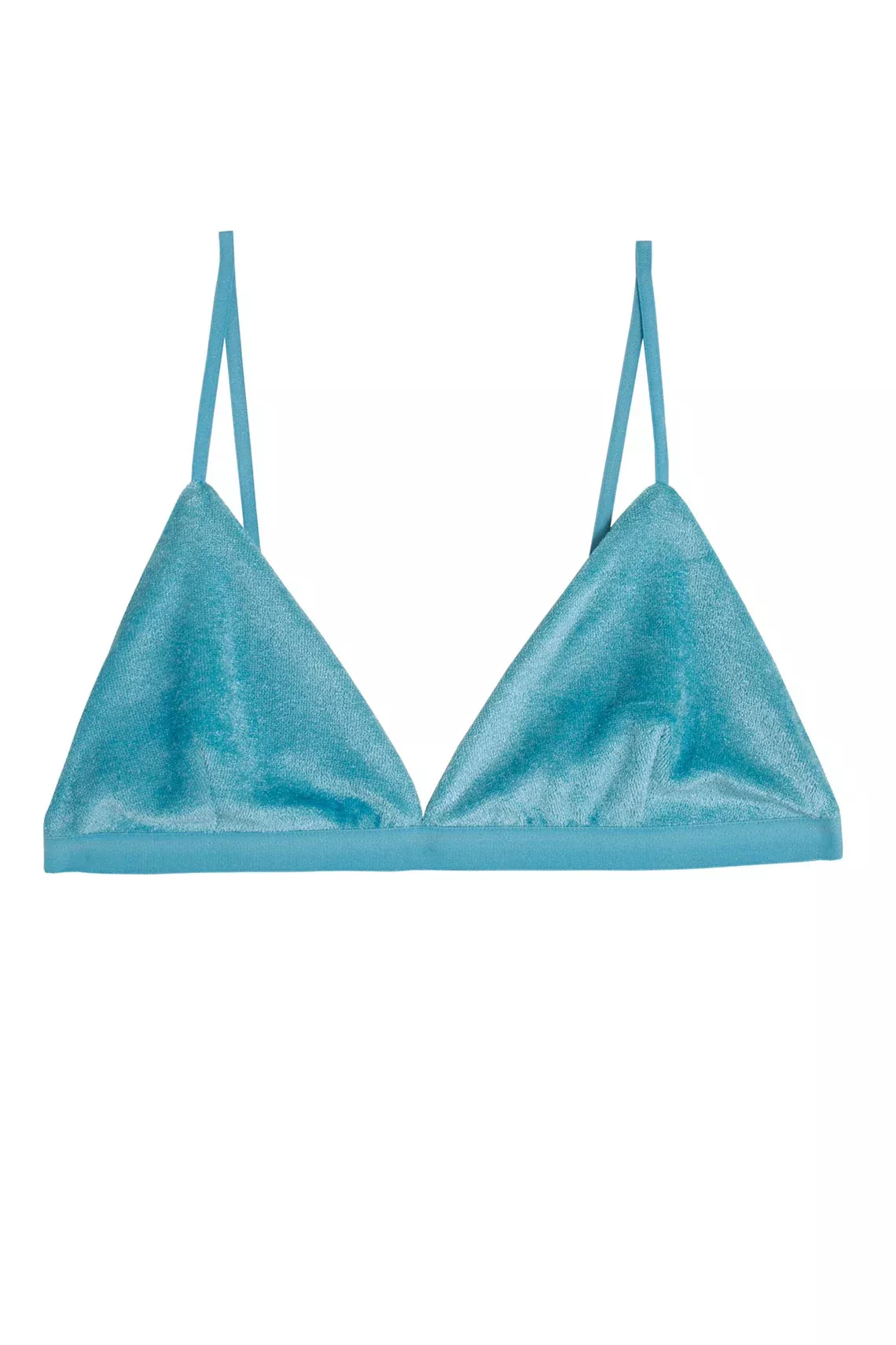 Civi Blue Velour Mississippi Bra