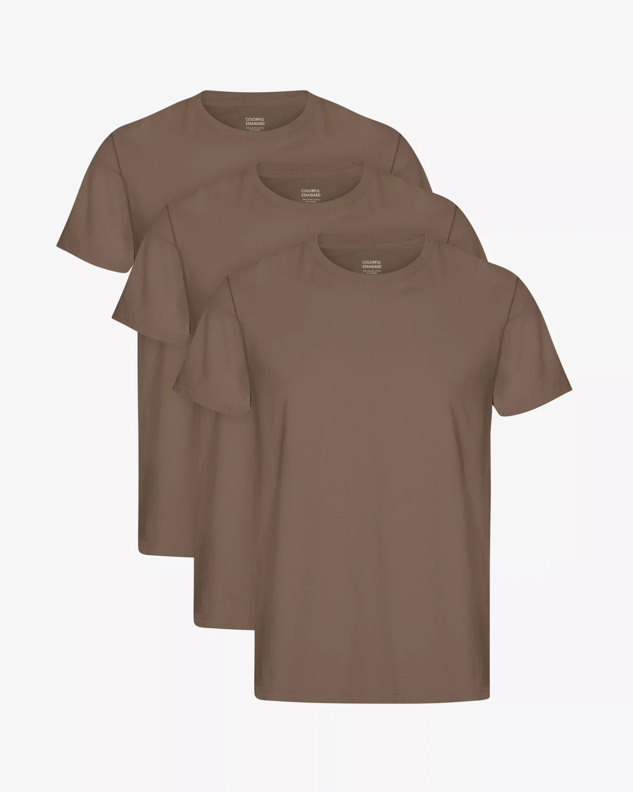 Classic Organic Tee - Cedar Brown (3-Pack)