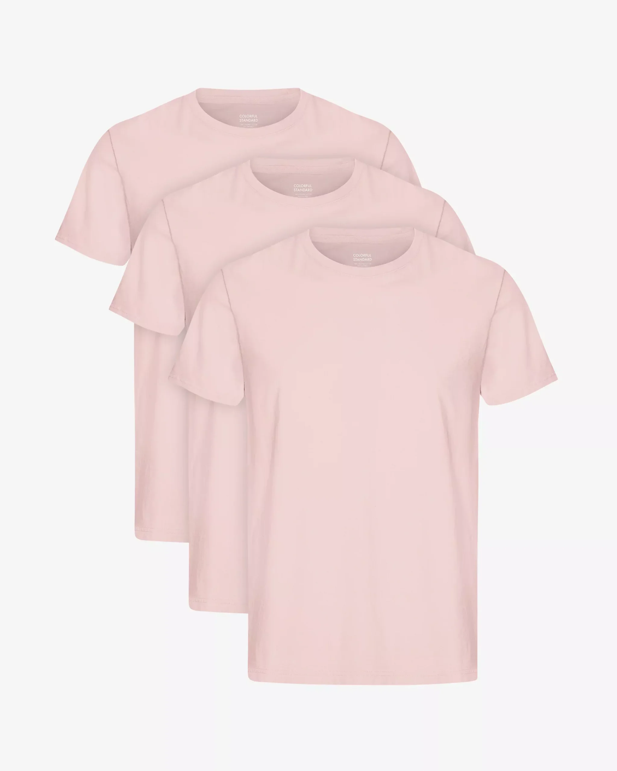 Classic Organic Tee - Faded Pink (3-Pack)