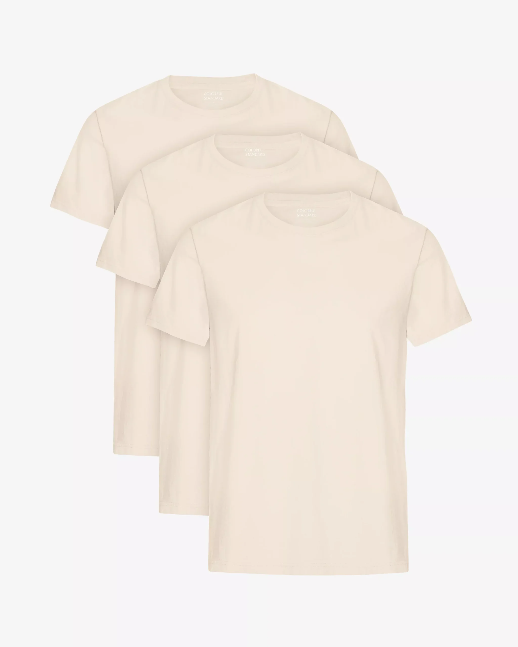 Classic Organic Tee - Ivory White (3-Pack)