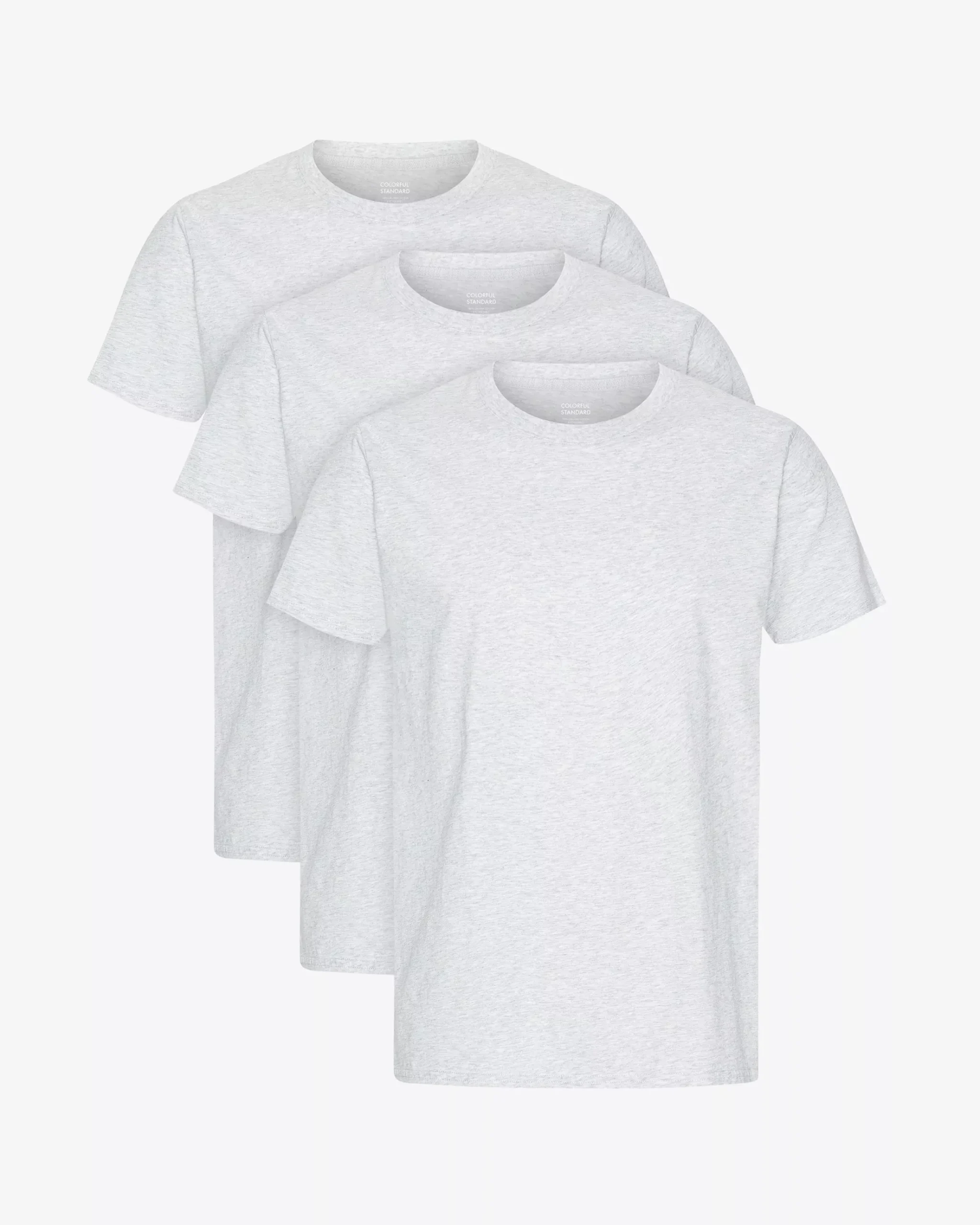 Classic Organic Tee - Snow Melange (3-Pack)